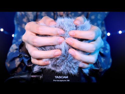 ASMR ふわふわマイクを触る🎤💭 風防 / ウィンドスクリーン / 囁き声