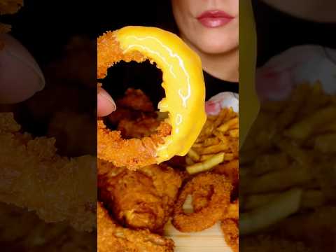 ASMR KFC MUKBANG (NO TALKING) FULL VIDEO CLICK LINK ABOVE👆#asmr #kfc #food #shorts