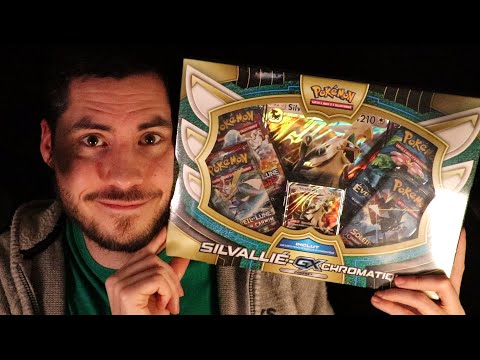 ASMR j'ouvre un Coffret POKEMON Silvallié GX Chromatique