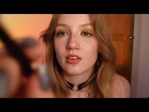 [ASMR] Friend does your makeup for brat summer 💚 ~ soft spoken, layered sounds