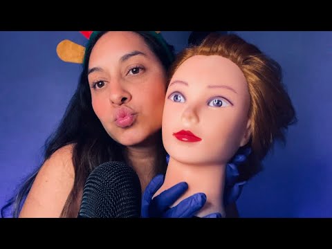 ASMR✨ RASCÓ Y PEINÓ TU CABECITA PARA NAVIDAD + CHISME (Peinado sale mal) 😻♥️ ✨