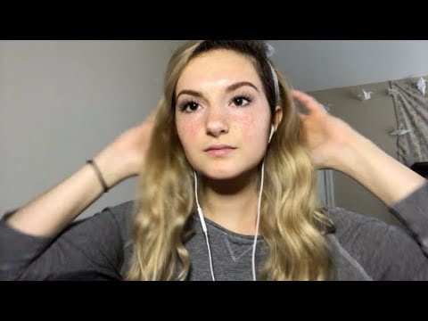 ASMR Lo-Fi Hand Movements & Hair Play // Whispering