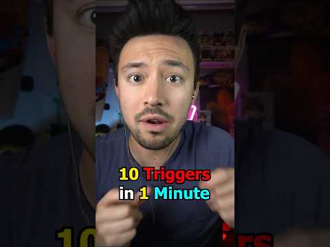 Rapid Fire ASMR Triggers: 10 in 1 Minute