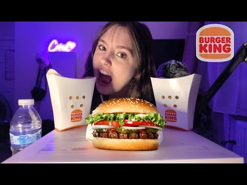 ASMR My First Mukbang! [BURGER KING]