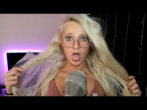 ASMR Long Blonde Hair Brushing For Relaxation 👩‍🦳