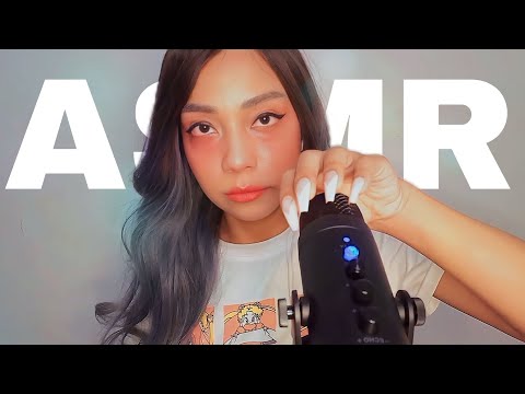 ASMR ARRANHANDO o MICROFONE, MIC SCRATCHING with LONG NAILS, MASSAGEM NO CÉREBRO 🧠