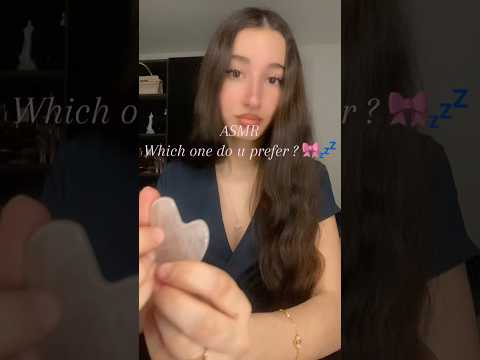 Asmr Gua sha Stone vs roller🎀💤 — sleep & relax #asmr #girly #guasha #tingles