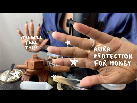Aura Protection Pulling Plucking Poking For Money | Money March | Reiki ASMR