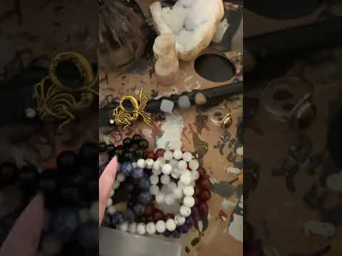 🔮🕯️☕️#asmr #visualtingle #crystalsounds #witchcraft