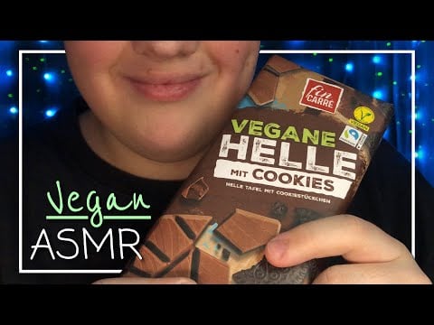 ASMR Vegan Chocolate Taste Test & Harry Potter Sticker Unboxing! 🤎🌱 (German/Deutsch)