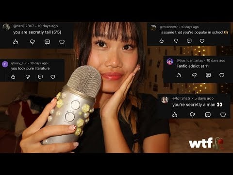 ASMR your assumptions about me 🧚🏻ྀི˚.༘⋆ (close whisper ramble)