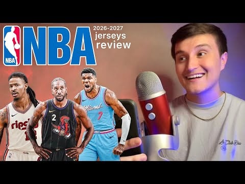 ASMR | NEW 2026 NBA Jerseys Review 🏀 (whisper ramble)