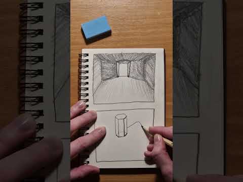 Sketching Noob - Day 4: drawing a prism by request #asmr #shorts