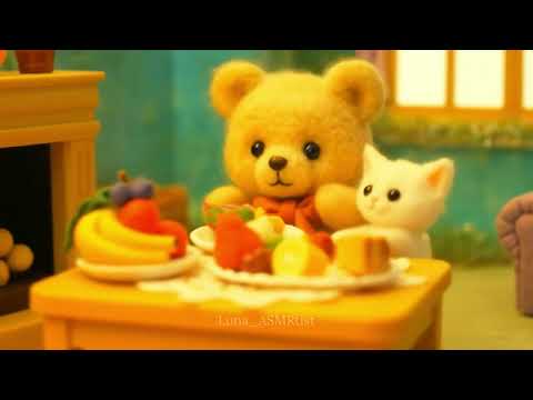 ASMR Heartwarming Short Animation 🧸 Rainy Day 🌧️ (No Talking, No Mouth Sounds)