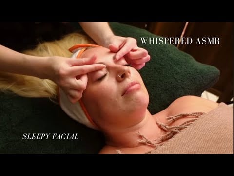ASMR Real Person Whispered Facial for Instant SLEEP ~ Gentle Care for stressed skin.