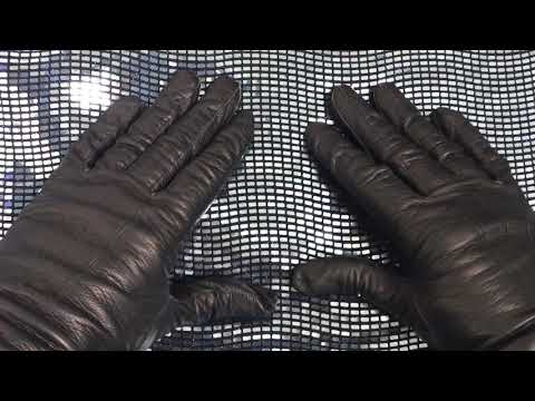 LEATHER GLOVES 🖤🔬 EXPLORING AN INTERSTING FABRIC 👀  [[ASMR]]