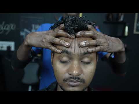 Old School Barber Doing Tapping And Scratching Head Massage ASMR | Head Champi And Neck Cracking