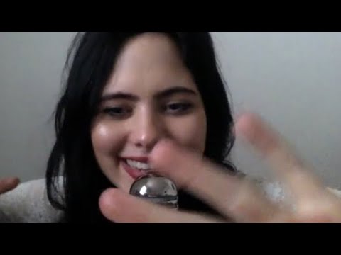 ASMR Semi Inaudible with Gum Chewing, Hand Movements & Camera Brushing!