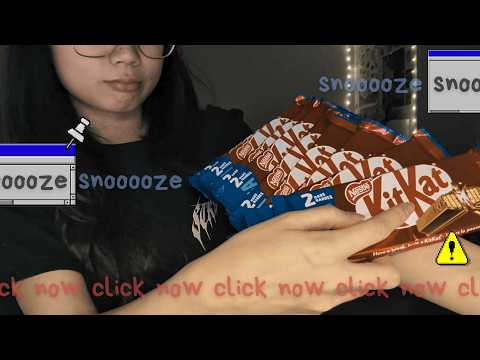 click now to snooze to a fast and aggressive asmr video