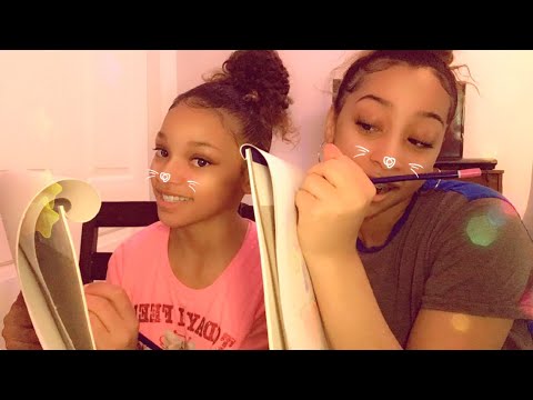 ASMR DRAWING YOU | SCRIBBLES | WHISPERS | ASMR LYSS ✨ pt2