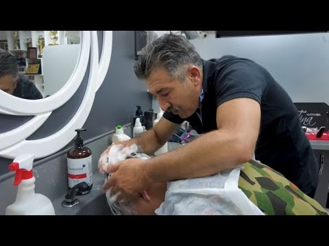 ASMR HAIR CUT AND RELAXING HEAD MASSAGE