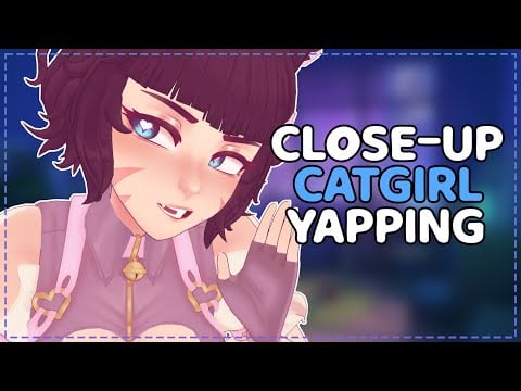 ꒰ASMR꒱ Cosy Catgirl Close-up Whispers To Sleep To
