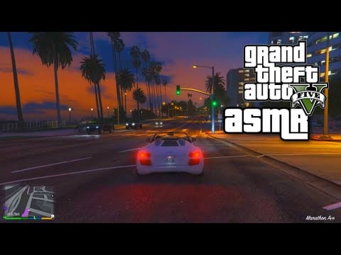 GTA V but make it ASMR 🌆 Binaural whispering + car sounds