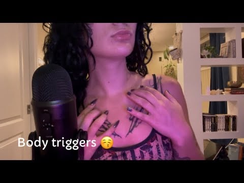 ASMR body triggers (lotion sounds, teeth tapping, body tapping + scratching) 