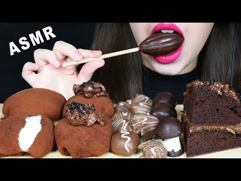 ASMR VELVET MOCHI, MALTESERS CAKE & CARAMEL CHOCOLATE BEAN (EATING SOUNDS) No Talking MUKBANG 먹방