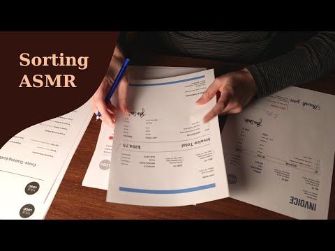 Relax while I sort papers ASMR