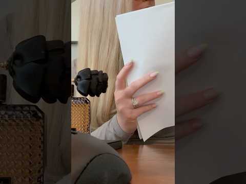 Paper sorting sounds #asmr #relax #visualtingle #triggersforsleep #youtubeshorts #subscribe #like