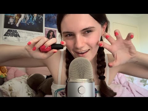 ASMR I paint my nails as I ramble (Mouth Sounds)