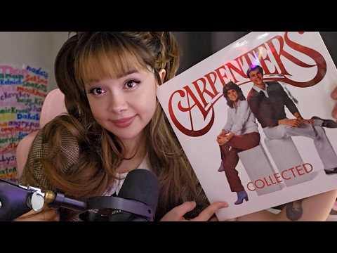 ASMR My Vinyl Collection with tapping and page turning