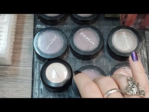 Asmr lofi at work!!! Tapping,no talking , makeup products!!!
