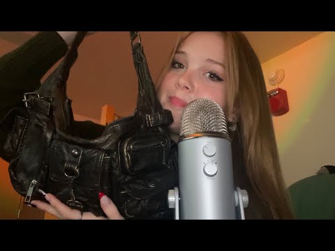 asmr what's in my bag (assorted triggers)