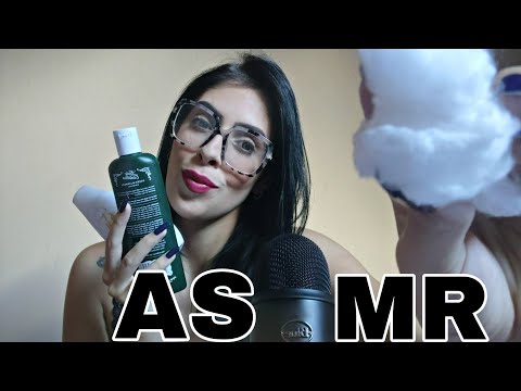 ASMR LIMPANDO SEU ROSTO #skincare  #asmr