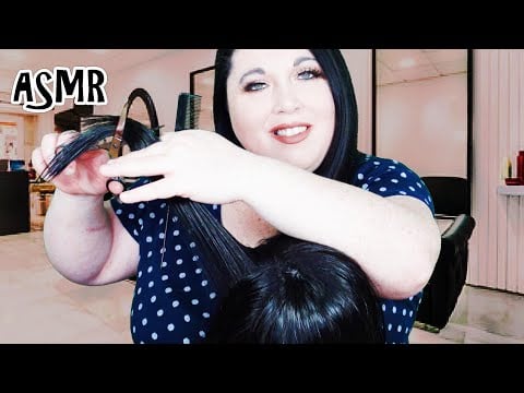 ASMR Wet Haircut | Hair Salon Roleplay | Hair Brushing, Real Hair | Soft Spoken | Sleep Inducing