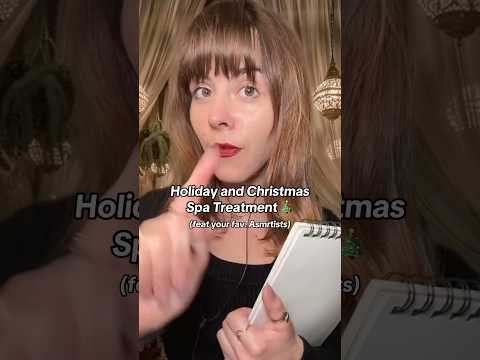 ASMR Christmas Spa Treatment 🎄🧖‍♀️#asmrvideos #asmrshorts #asmr #shortsviral #viral #shortsfeed
