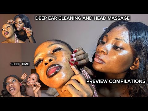 Best ASMR for SleepAggressive Ear Cleaning, HairPlay, Mouth Sounds, Head & Shoulder Massage