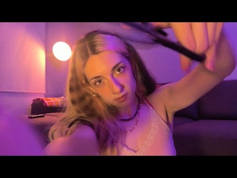 ASMR Chaotic Fast haircut & hairdye while tipsy 🍺 Personal attention - Lofi