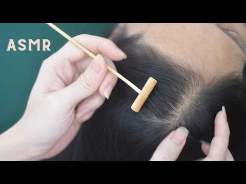 ASMR Soothing Hair Sound With Hair Parting And Combing, Relaxing For Anxiety Relief