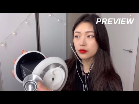 오늘의 영상 미리보기 | 병원 asmr | ear check up asmr | 귀 검진 | 체온계 | 청진기 | thermometer | stethoscope #shorts