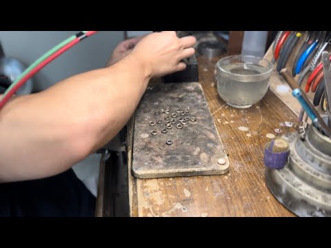 [ Unintentional ASMR ]  Soldering ￼ 14k Miami Cuban
