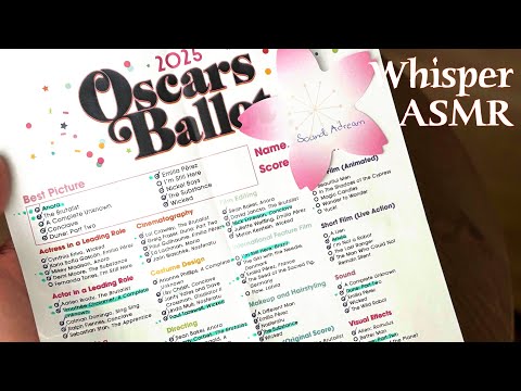 ASMR 🌙 My first speaking video! - Oscar predictions and gentle whispers