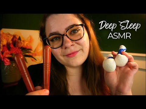 Deep Sleep Treatment 💤 Wood Sounds, Face & Back Massage, Low Light 💤 Personal Attention ASMR