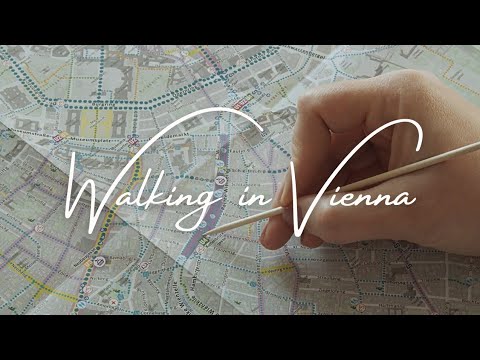 ASMR Tracing a Map of Vienna - Parks & Flak Towers (soft spoken, map tracing)