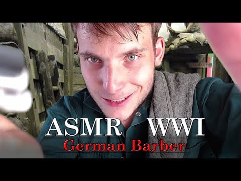 ASMR World War 1 | German Barber Soldier Gives You A Shave In The Trench | Roleplay