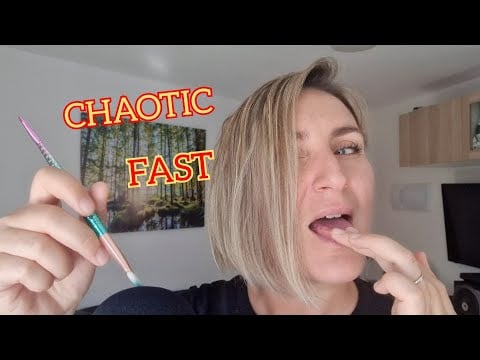 ASMR FAST & AGGRESSIVE ⚡ Mouth Sounds + Spit Painting + Intense Scratching #asmr #relax