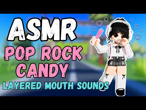 Roblox ASMR: Trying POP ROCK CANDY with WET Layered Mouth Sounds