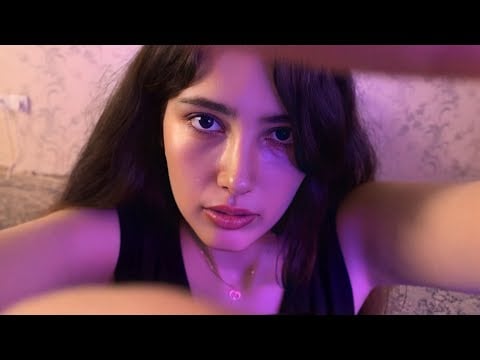 ASMR Your Girlfriend Taps & Touches Your Face | Wet Mouth Sounds, Gentle Whispers, Sleep Triggers